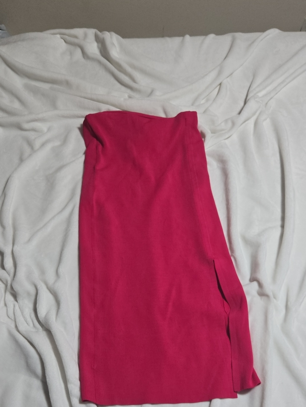 Express Hot Pink Pencil Skirt with Side Slit